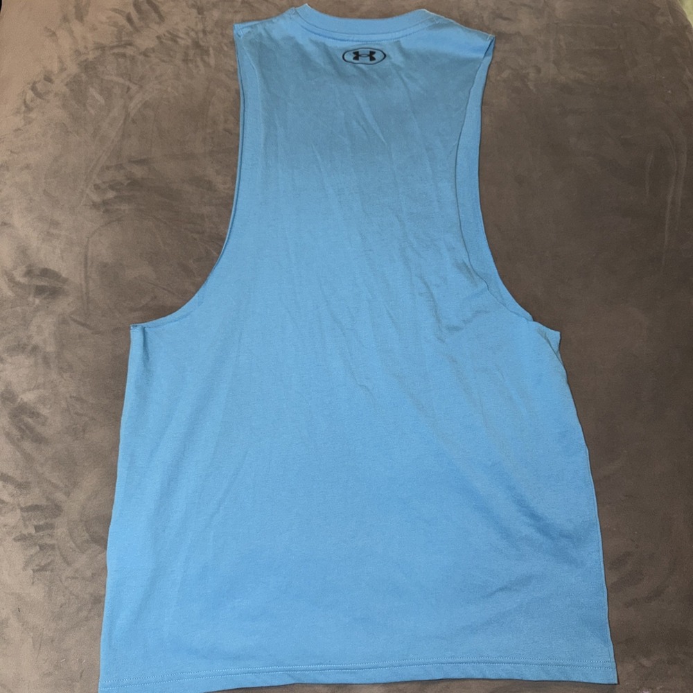 UA Men's Loose For Muscle Shirt Blue Sz Small NWOT - Picture 3 of 3